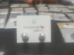 ハンドメイド ホワイトパール ピアス