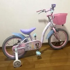 【引き取り限定】アイデス　ディズニー　プリンセス　幼児用自転車　16インチのサムネイル
