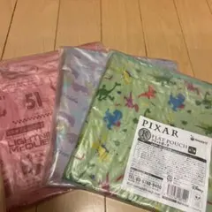 PIXAR フラットポーチ 3種セット