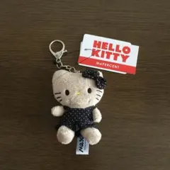 Me% ローリーズファーム トイキーホルダー キティ 水玉 黒