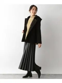新品グローバルワーク アゼハイネックニットプルオーバーくすみイエローL