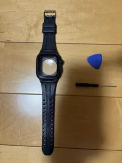【最終値下げ】完全防水　Apple Watch用 ブラックケース