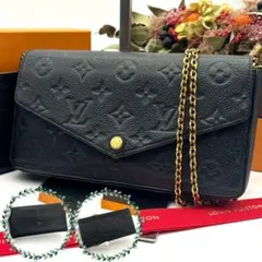 K様　ルイヴィトン フェリシー アンプラント チェーンウォレット ブラック