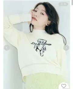 Lily Bearエンブロイダリーニットトップス