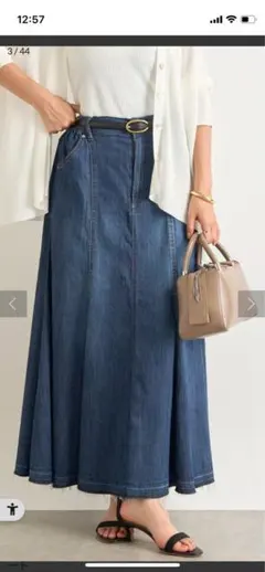 アンディコール　ストレッチデニムスカート