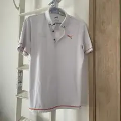 PUMA ホワイト ポロシャツ XL