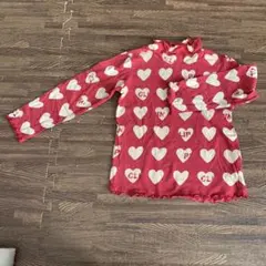 110㎝　女の子　肌に優しい綿100% PIN.CLIP 長袖 タートルネック