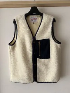【試着のみ】LEEアイボリー ボアベスト