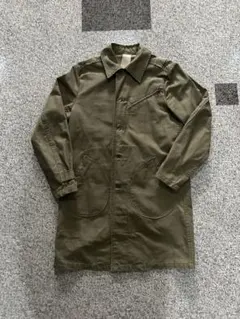[希少] ロングコート　ミリタリー カーキ vintage