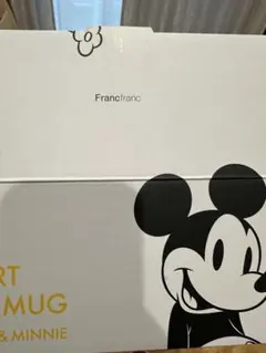 新品未使用　フランフラン　ディズニー ペアマグカップ