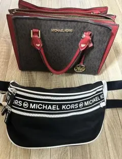 MICHAEL KORS バッグ ポーチ 3点セット オレンジ - メルカリ