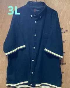 MERFAR（メルファー) 3L 半袖シャツ 紺のサムネイル
