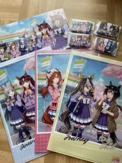 ウマ娘クリアファイル & 缶バッジセット