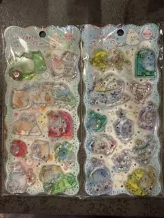 【正規品】2枚セット　キラリンウォーターシール　シマエナガ　ハムスター