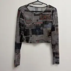 Dazy 長袖クロップドトップス L y2k