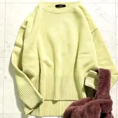 人気♪ アーバンリサーチロッソ エクストラファインシームデザインニット LL相当