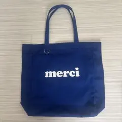 MILKFED MERCI LOGO TOTEトート ブルーのサムネイル
