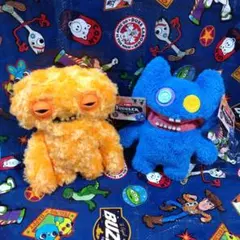 ファグラー ZURU Fuggler ぬいぐるみ 　青とオレンジ２種セット