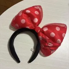 ミニーマウス カチューシャ ドット柄