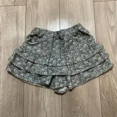 BeBe べべ　キュロット　100サイズ　花柄✖️グリーン