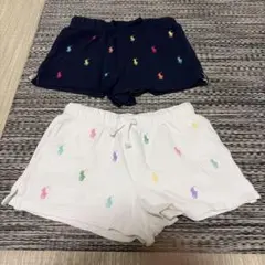 Ralph Lauren 刺繍　ショートパンツ2枚セットM 140cm