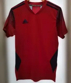 ✨11月3日迄✨新品タグ無し サッカーシャツ レッド VネックMサイズ