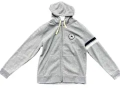 CONVERSE グレー フード付きパーカー