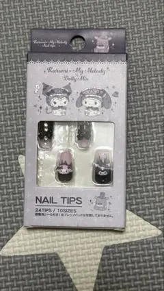 Kuromi My Melody ネイルチップ 24枚入りのサムネイル