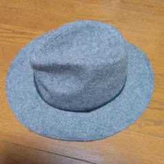 COMME CA ISMのグレー ウール フェルトハット