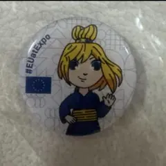 大阪関西万博　EU ピンバッジ　エウロパちゃん　後ろの部品なし