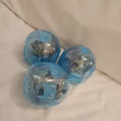 青いカプセルトイ 3個セット