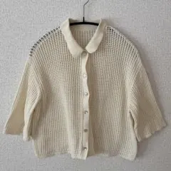 LOWRYSFARM メッシュニット アイボリーのサムネイル