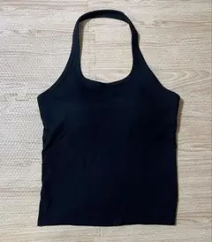 UNIQLO AIRism ブラタンクトップ ブラック L ホルターのサムネイル