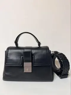 ブラックレザー ハンドバッグのサムネイル