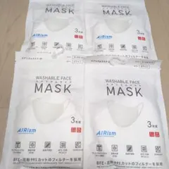 新品 未開封 ユニクロ エアリズム Mサイズ 3枚入り 4セット 布マスク
