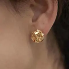 コーデ映え｜ボールピアス｜ゴールド