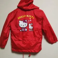 新品未使用 ハローキティ　120サイズ ナイロンパーカー　ポケッタブル