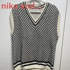 niko and ... Vネックニットベスト