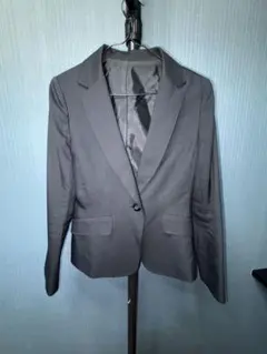 ダークグレー ストライプ ビジネスジャケット