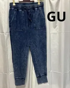 GU デニムスウェットイージーパンツジョガーパンツ