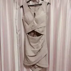 GLAMOROUS by Andy ピンクベージュタイトドレス Sサイズ