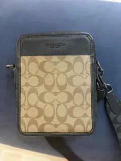 極美品 COACHコーチショルダーバッグ サリバン PVC シボ革 