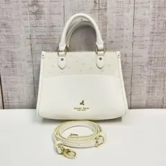 つ*う様 Samantha Thavasaホワイト 2wayバッグ スタッズ付き