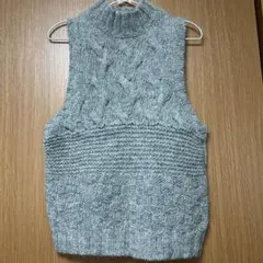 studio CLIP グレー ニットベスト　お値下げ！