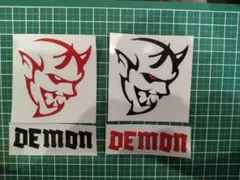 Dodge チャレンジャー DEMON 4枚セット 赤黒 レッドアイ
