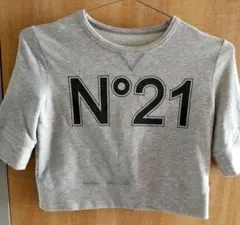 ★値下げ★N°21 グレー クロップドスウェット