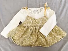 ママラク　90cm チュニック　長袖　花柄