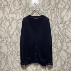 BLACK LABEL CRESTBRIDGE デザインカーディガン　チェック柄