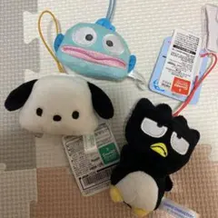 ポチャッコ　ハンギョドン　バツ丸　マスコット　キーホルダー