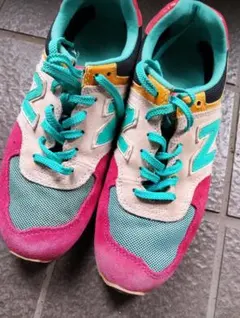 New Balance スニーカー ピンク/ターコイズ♪23